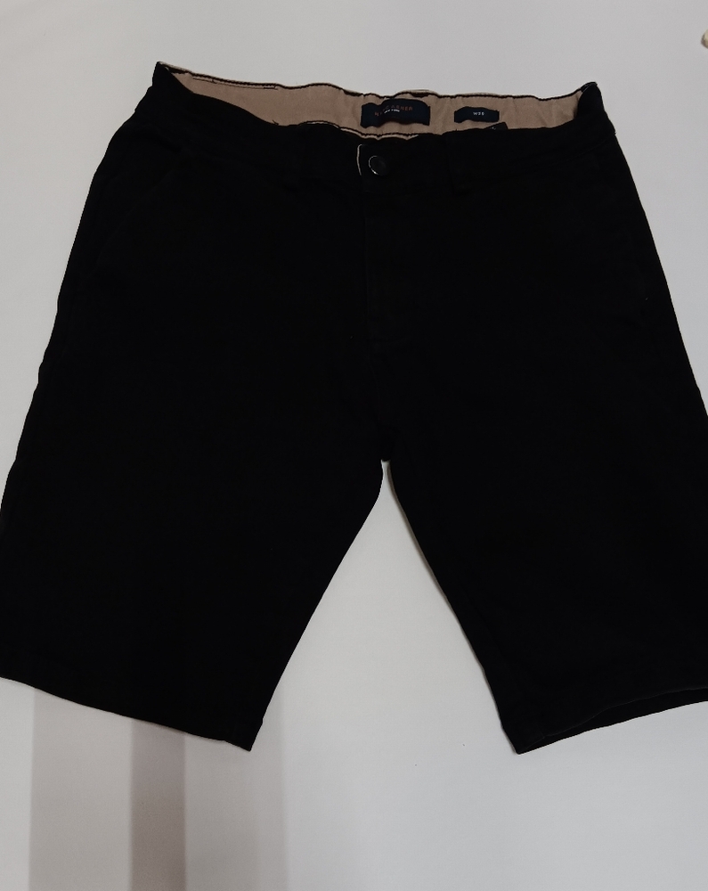 Black Shorts with Tan Lining